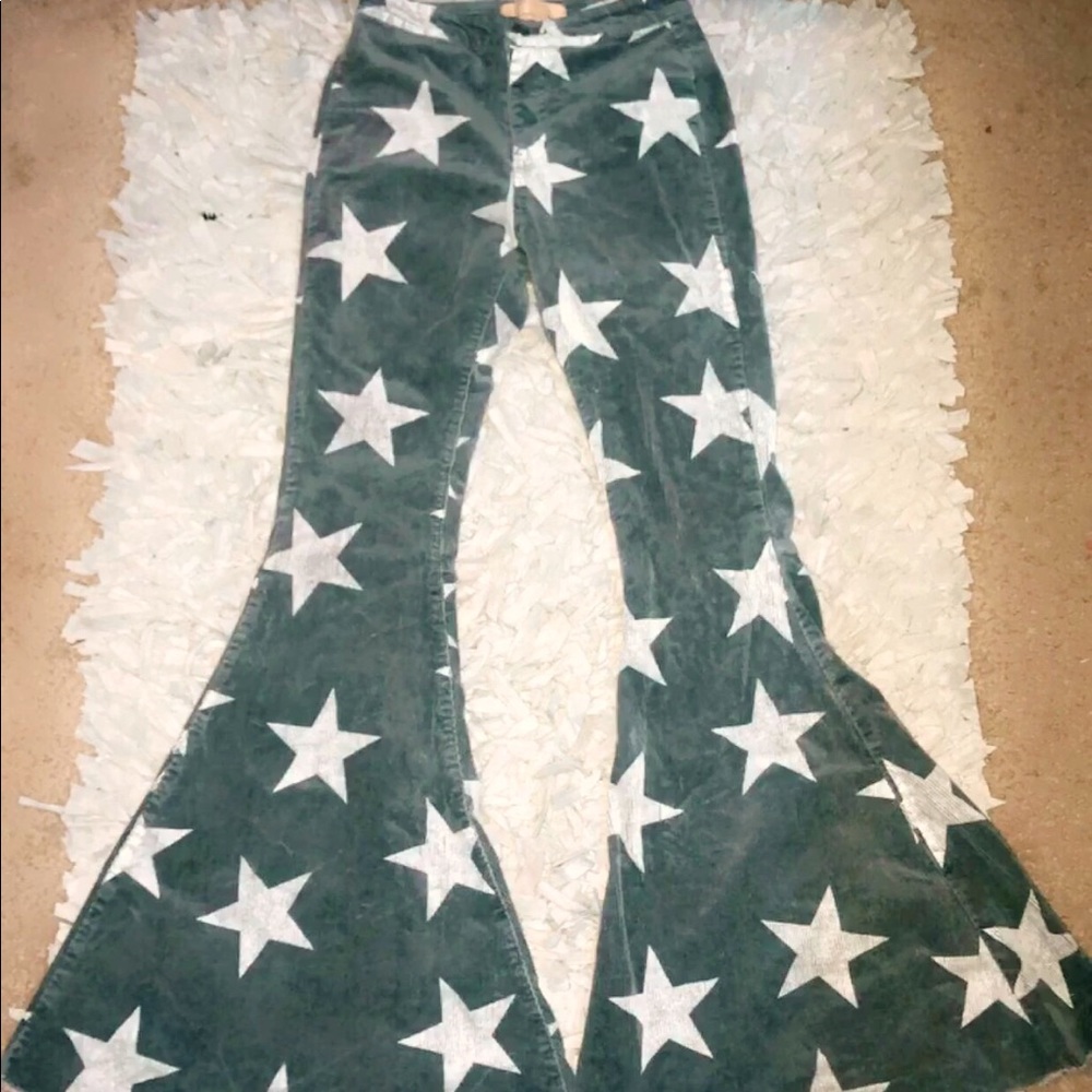 Grey starred belle bottoms